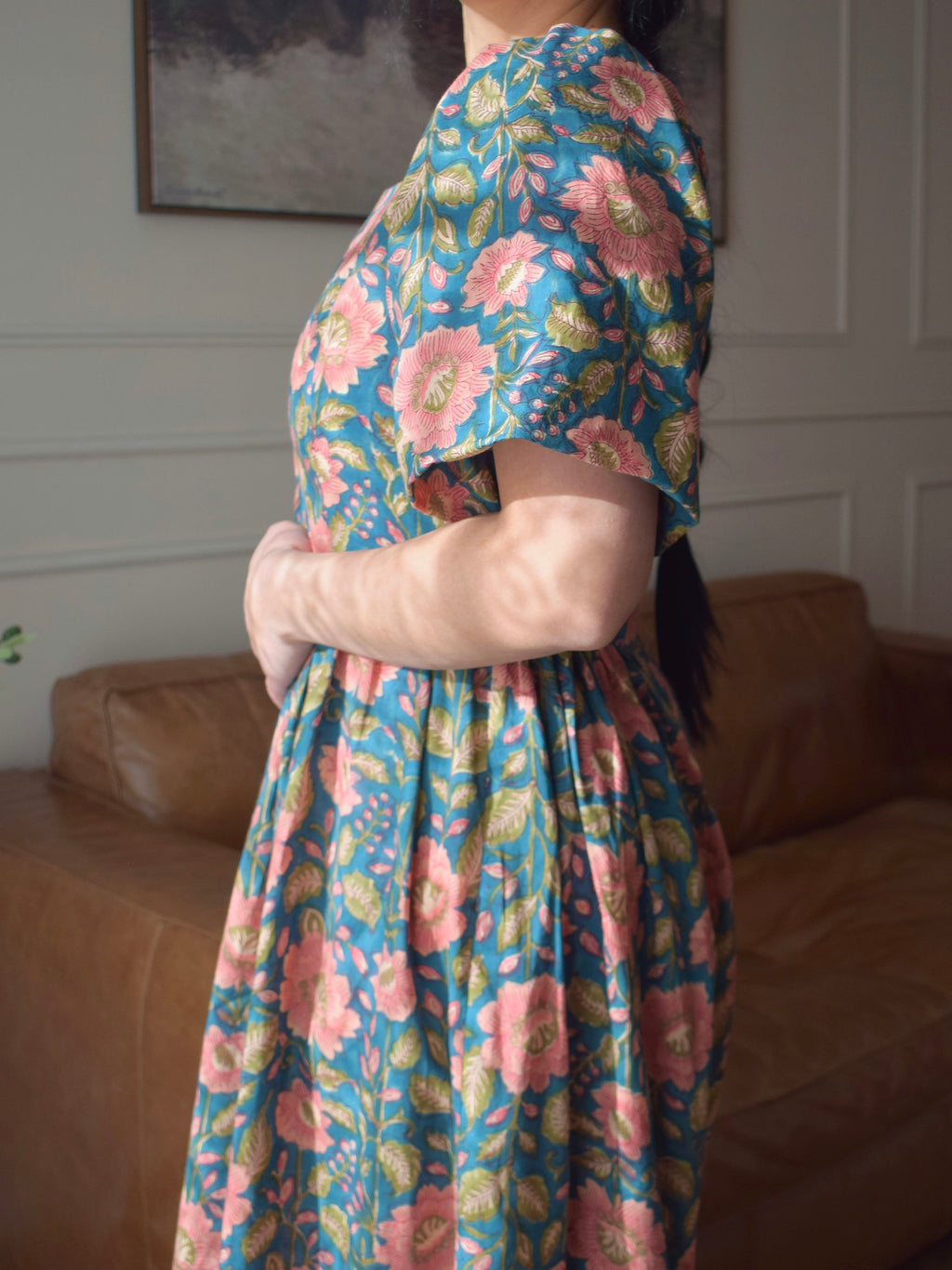 ANAYA : Robe longue (Tea dress) aux motifs fleuris