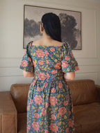 ANAYA : Robe longue (Tea dress) aux motifs fleuris