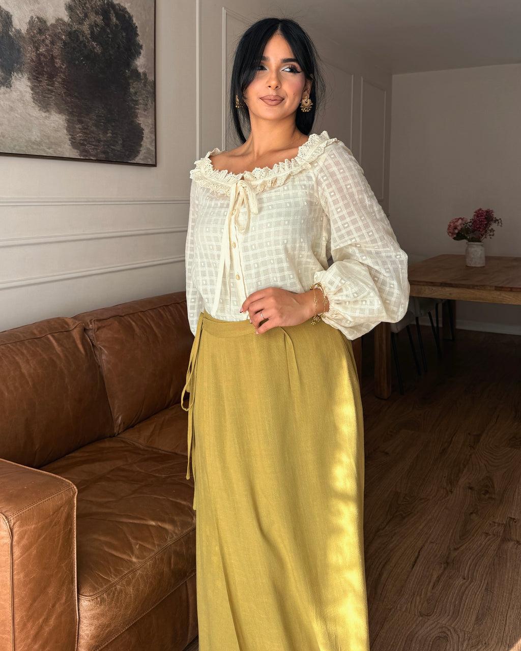 Marguerite : Patron de blouse à manches bouffantes